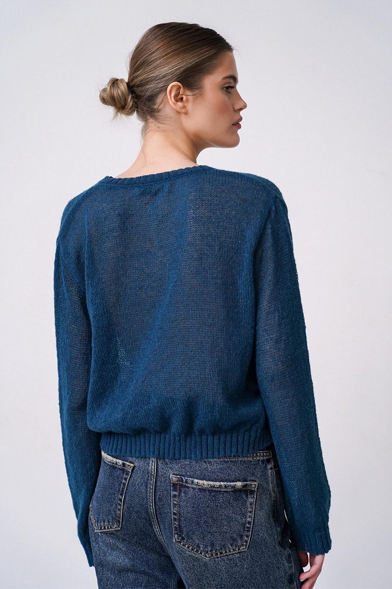 Relaxed Fit Knit Cardigan