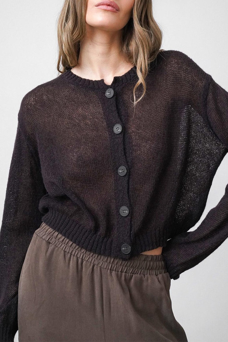 Relaxed Fit Knit Cardigan